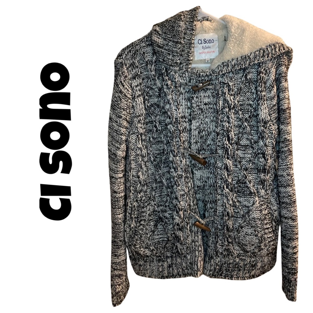 2012M CI Sono button hooded sweater Grey
